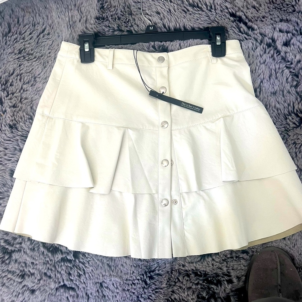 Love Tree Foux Leather Size M mini skirt